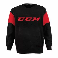 CCM Core Fleece Crew Sweatshirt - Adult -CCM Online Shop ccm core fleece crew sweatshirt adult black red