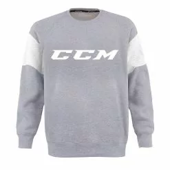 CCM Core Fleece Crew Sweatshirt - Adult -CCM Online Shop ccm core fleece crew sweatshirt adult grey white