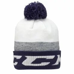 CCM Core Pom Knit Winter Hat - Adult -CCM Online Shop ccm core pom knit winter hat adult true navy white