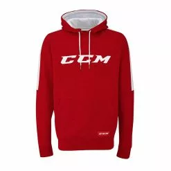 CCM Core Pullover Fleece Hoodie - Adult -CCM Online Shop ccm core pullover fleece hoodie adult red white