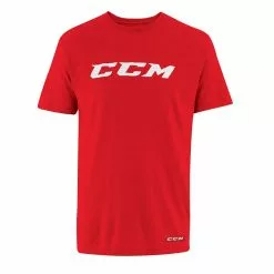 CCM Core Short Sleeve Tee Shirt - Adult -CCM Online Shop ccm core short sleeve tee shirt adult red white
